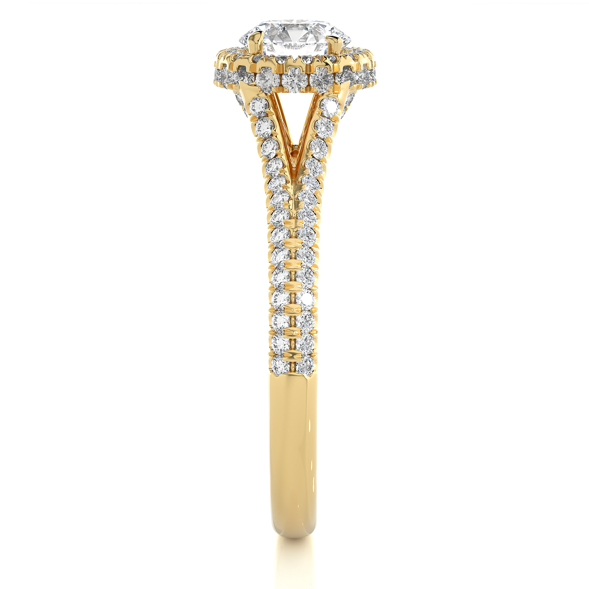 1.07 Carat I Color VS1 Clarity Diamond Studded Natural Diamond Ring.